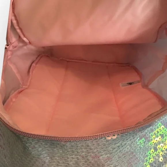 Disneyland Fuzzy Sequins Tie Dye Backpack Ears Furry Pastel Disney - Picture 4 of 6